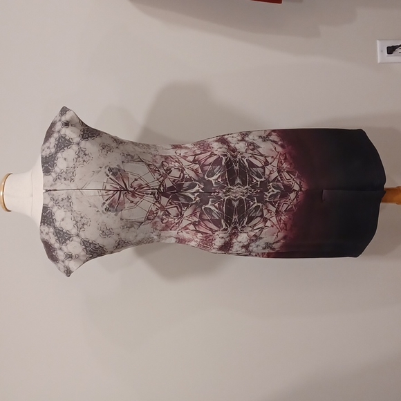 Dex "The Suit Shop" Abstract Print Stretch Scuba Dress- Sz. Sm - Picture 7 of 13